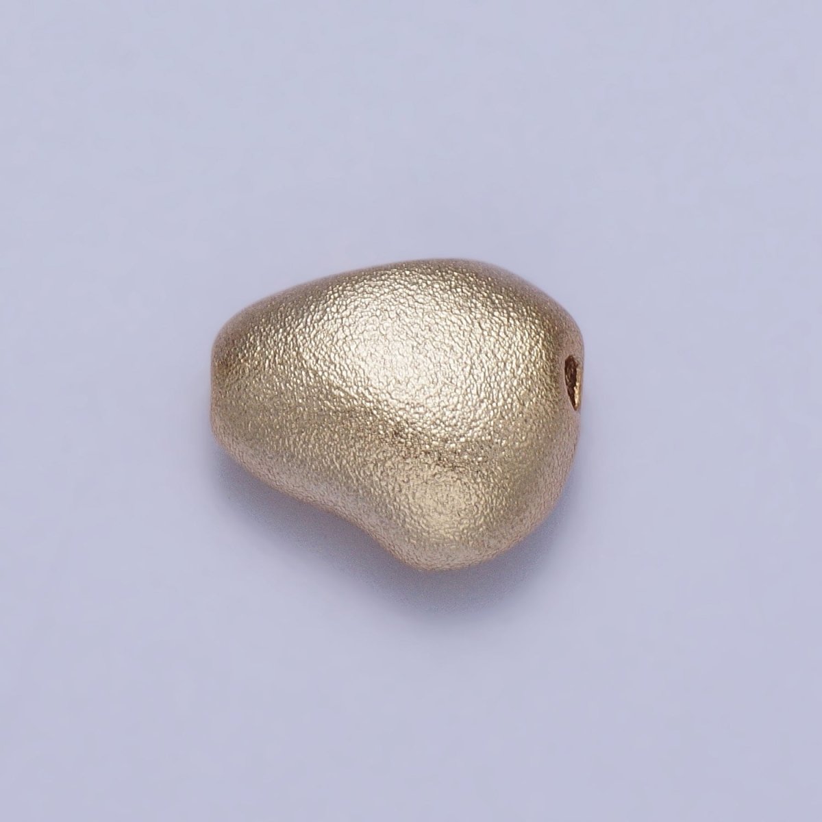 20 Pieces Geometric Bean Matte Gold Abstract Bead | B-443