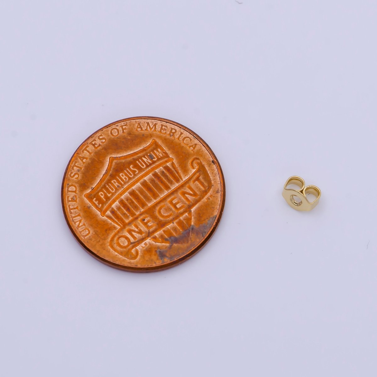 20 Pieces Gold 3mm, 5mm Minimalist Double Loop Butterfly Earring Backings Jewelry Supply | SP-1557 SP-1558