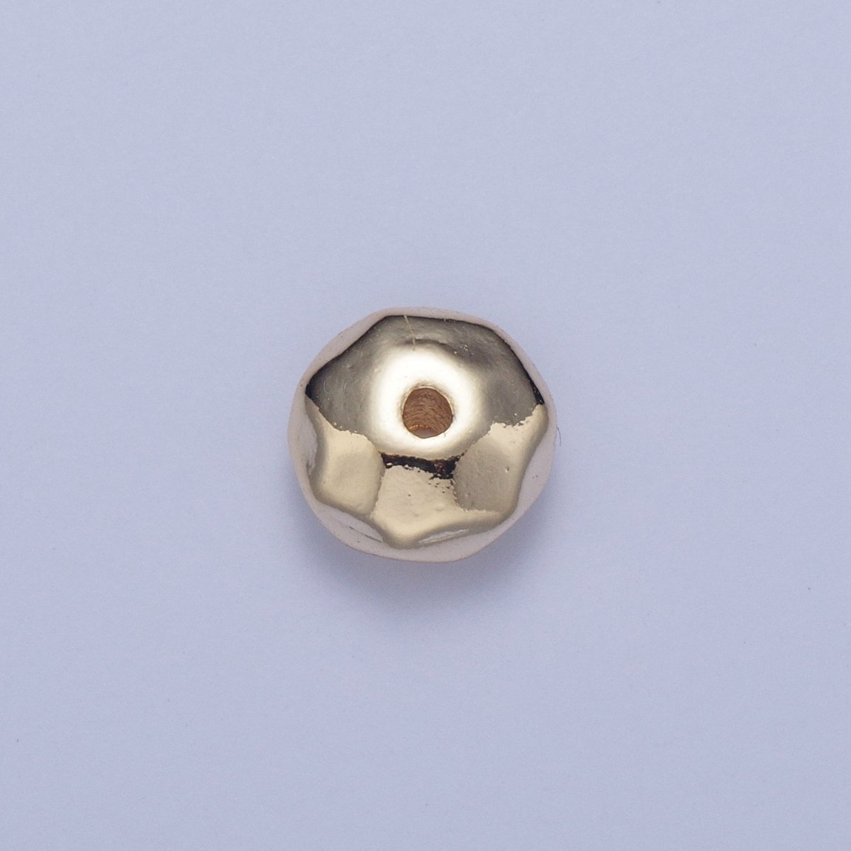20 Pieces Pack 6mm Round Abstract Geometric Spacer Beads Jewelry Making in Gold & Silver | W-932 W-933