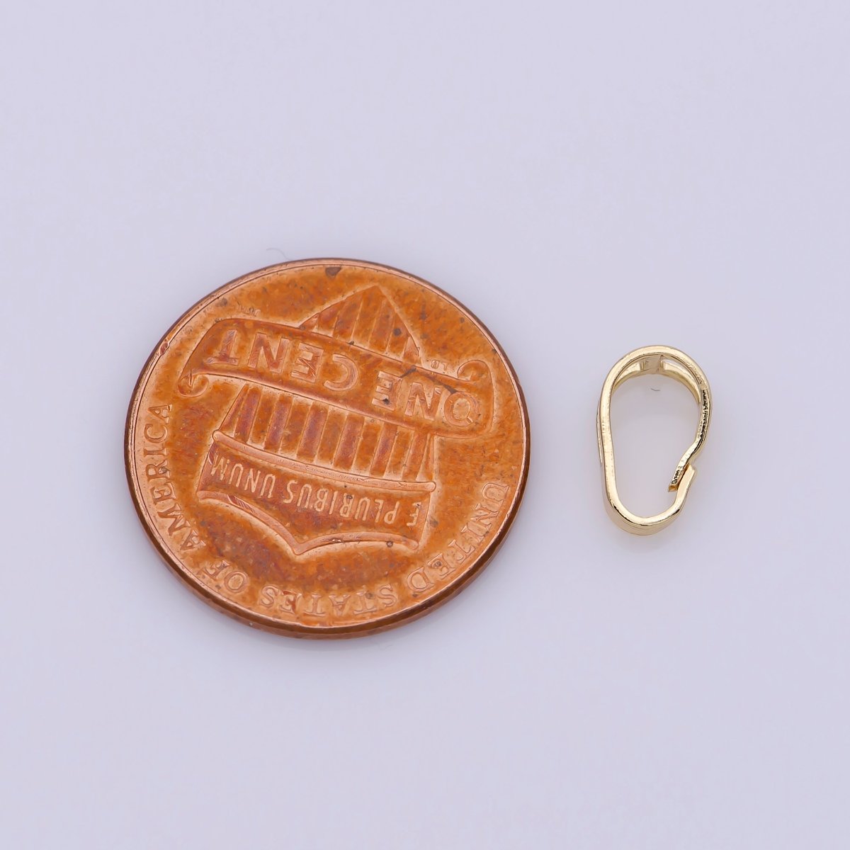 20x Bail For Pendant Snap-on for Pendant, Clip On Bail for Necklace Jewelry Making Bulk Wholesale Findings 18K Gold Filled 8.6x5.3mm