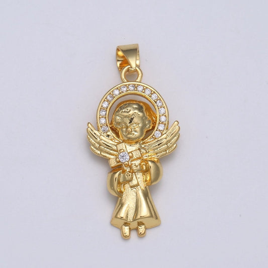 24K Baby Angel  Gold Filled Pendants - J-280