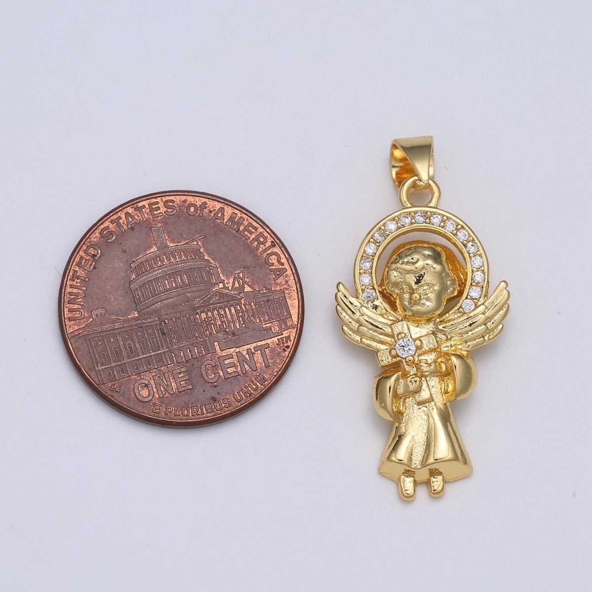 24K Baby Angel  Gold Filled Pendants - J-280