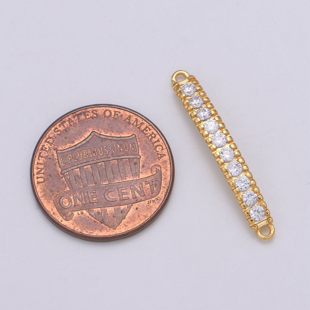 24K Crystal Gold Filled Simple Connectors  F-562