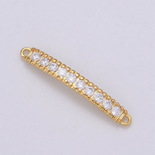 24K Crystal Gold Filled Simple Connectors  F-562