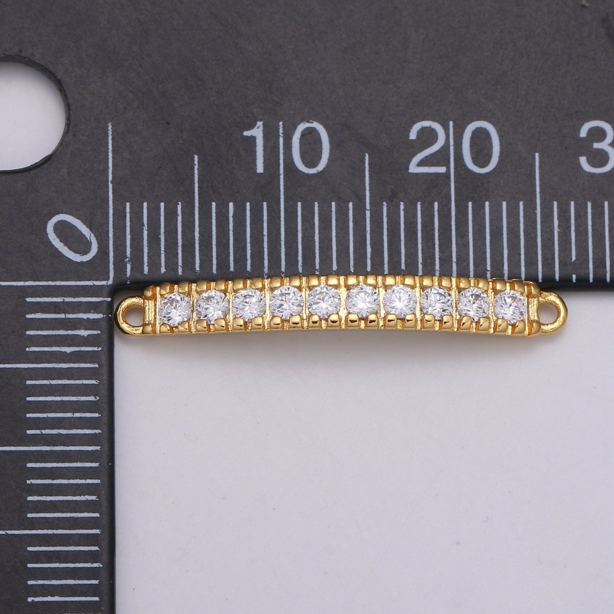 24K Crystal Gold Filled Simple Connectors  F-562