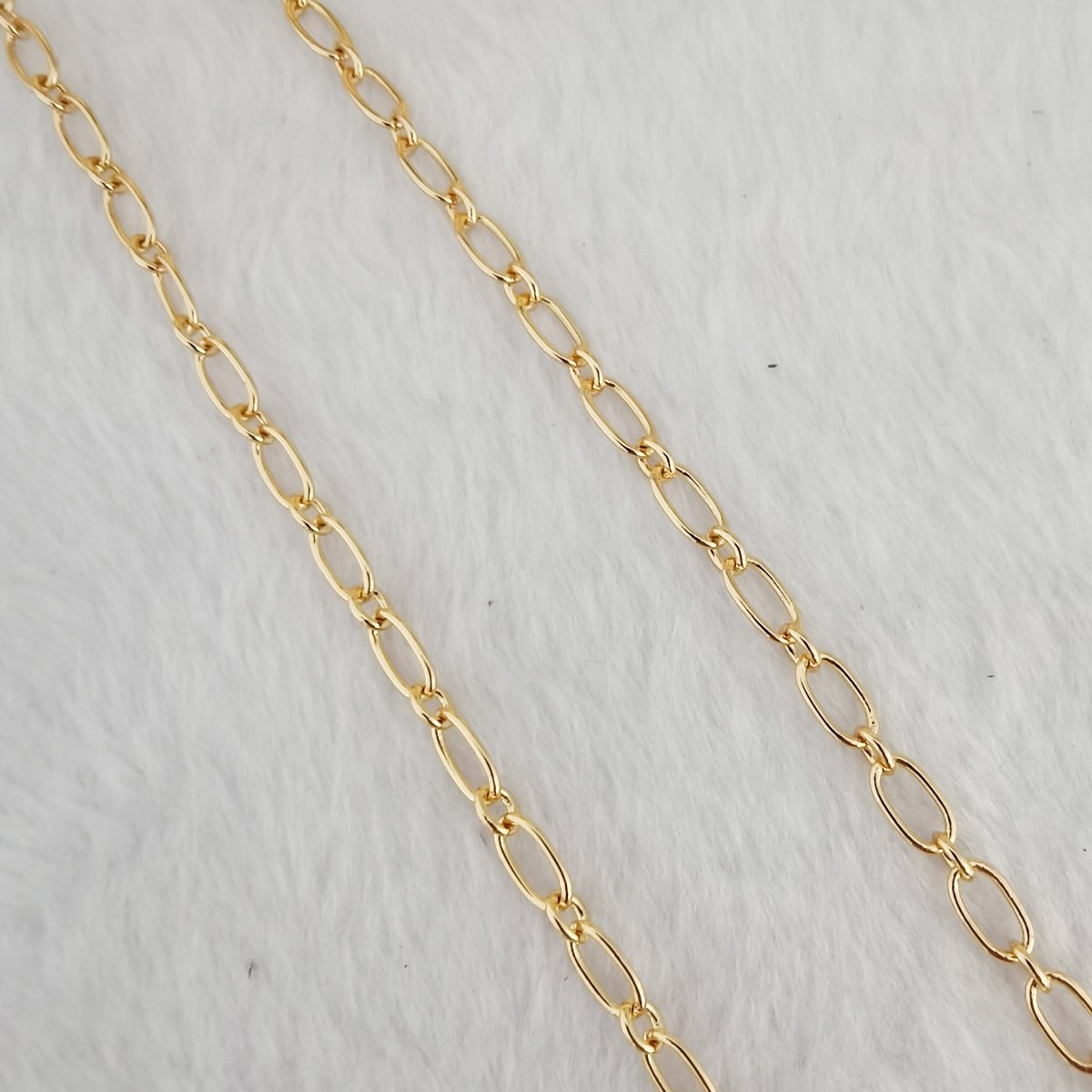 OS 24K Gold, 18K Gold Filled CABLE Roll Chain For Jewelry Making, For Necklace Bracelet Anklet Supply Component | ROLL-478(XP-006), ROLL-480(XP-008), ROLL-483 (XP-011) Clearance Pricing