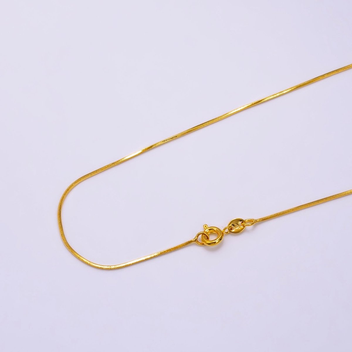 24K Gold Filled 0.7mm Snake Chain 18 Inch Necklace | WA-2463