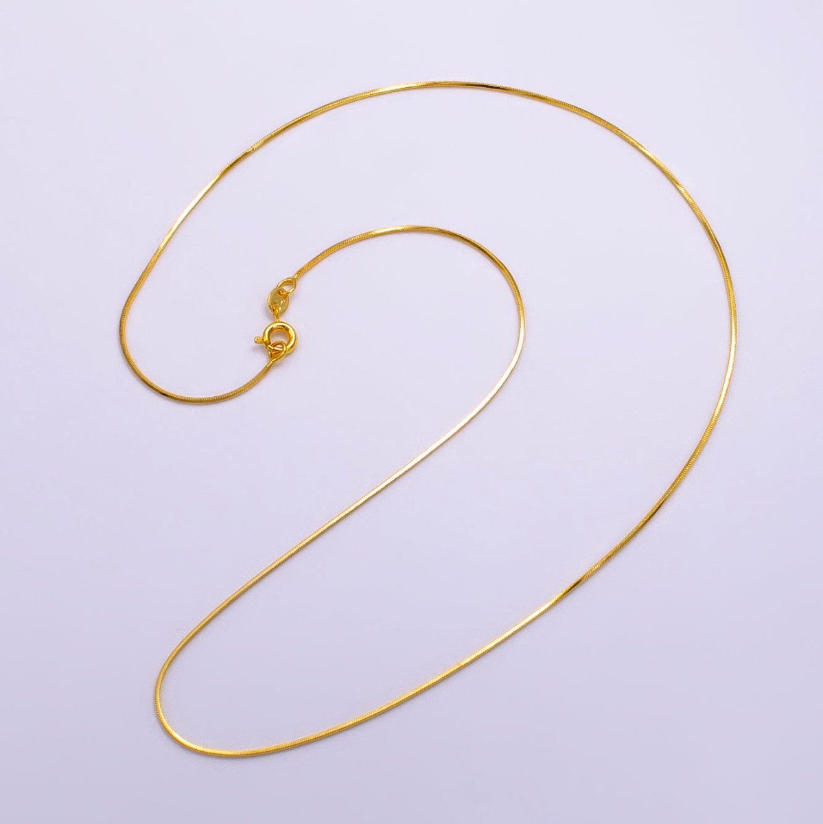24K Gold Filled 0.7mm Snake Chain 18 Inch Necklace | WA-2463