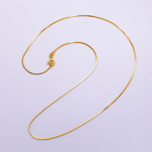 24K Gold Filled 0.7mm Snake Chain 18 Inch Necklace | WA-2463