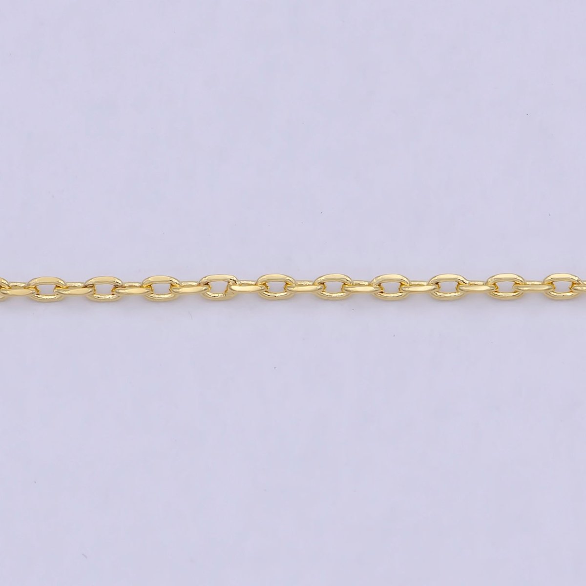 24K Gold Filled 1.5mm Dainty Cable 18 Inch Layering Chain Necklace w. Extender | WA-792
