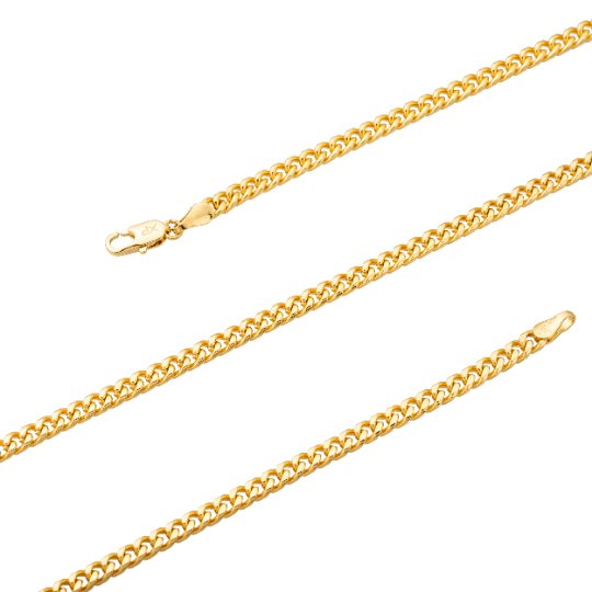 24K Gold Filled 23.5" Curb Chain - Statement Piece 4.5mm in Width - Curb Chain w/ Lobster Clasps | CN-195  Clearance Pricing