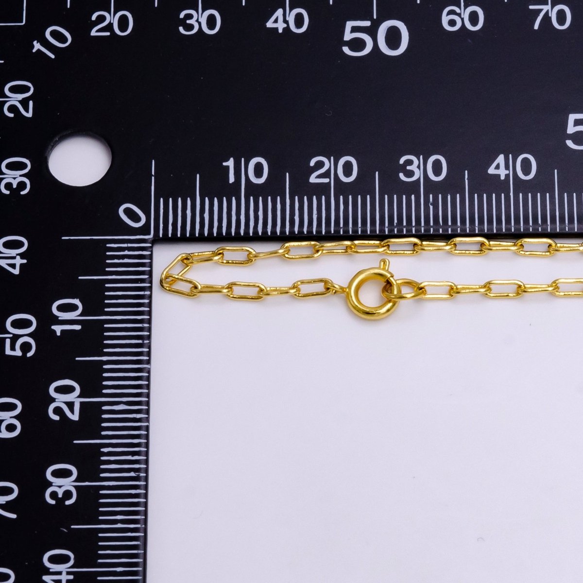 24K Gold Filled 2mm Dainty Paperclip 18 Inch, 20 Inch Layering Chain Necklace | WA-2216 to WA-2218 Clearance Pricing