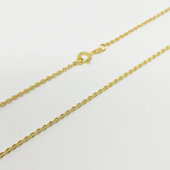 24K Gold Filled 2mm Rolo Chain - 17.5 Inch Gold Filled Rolo Chain w/ Spring Ring | CN-921 CN-963  Clearance Pricing