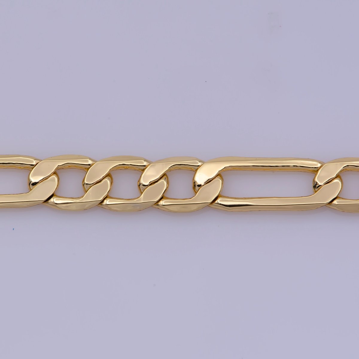 24K Gold Filled 3.5mm Figaro 18 Inch Layering Chain Necklace | WA-369 Clearance Pricing