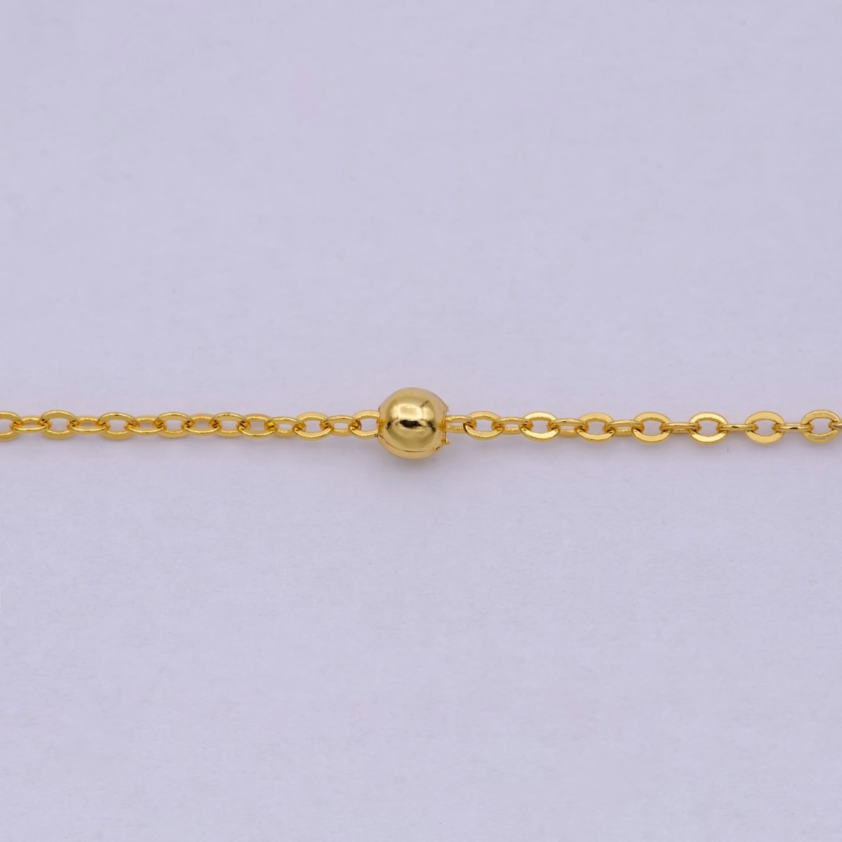 24K Gold Filled 3mm Satellite Bead Cable 20 Inch Layering Chain Necklace | WA-2155 Clearance Pricing