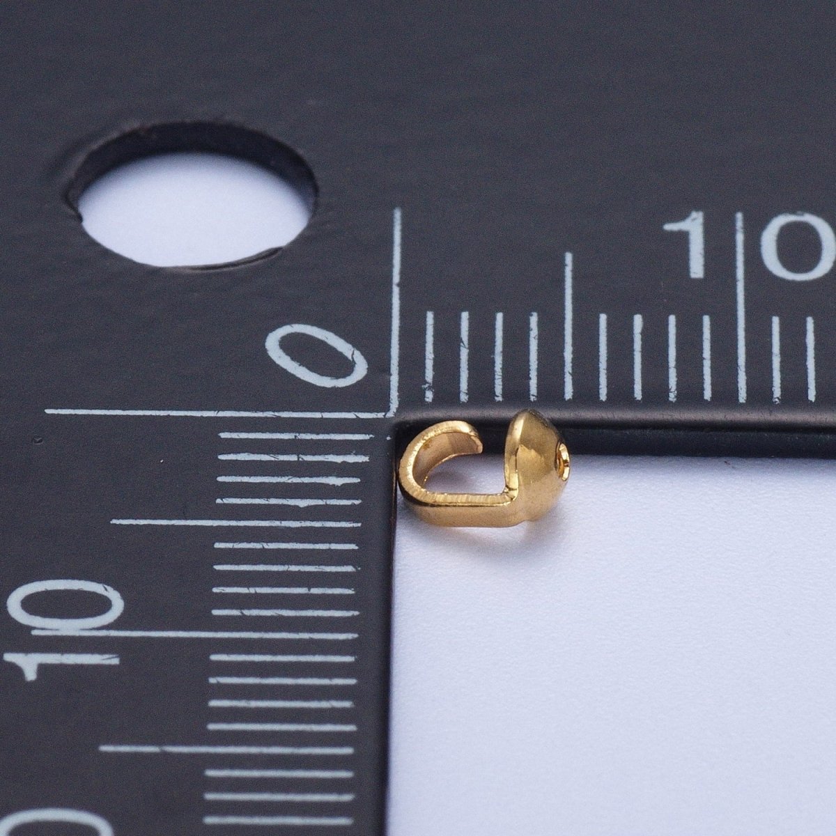 24K Gold Filled 4.8mm Bead Tips Connector Jewelry Making Findings Pack | K-031 K-030