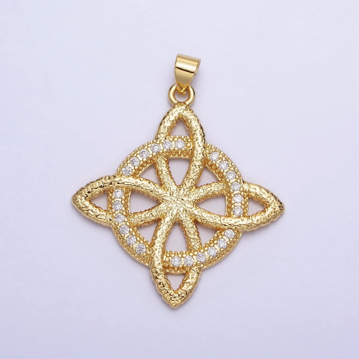 24K Gold Filled Celtic Knots Pendant AA257
