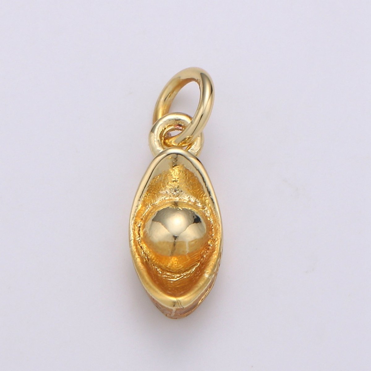 24K Gold Filled Chinese Gold Ingot Charm   E-074