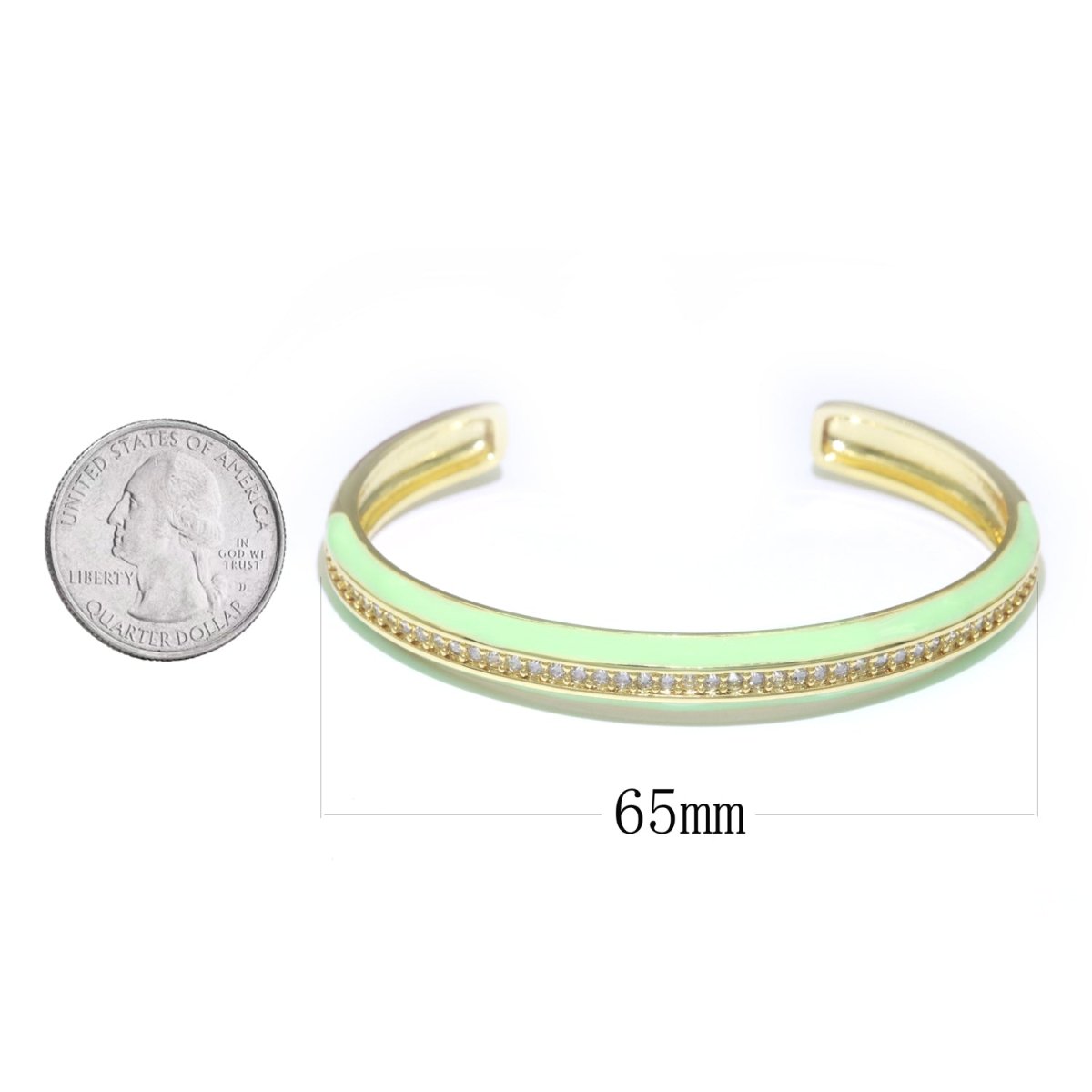 24K Gold Filled Enamel Cuff Bracelet Wholesale Fashion Jewelry | WA-073 to WA-082 Clearance Pricing