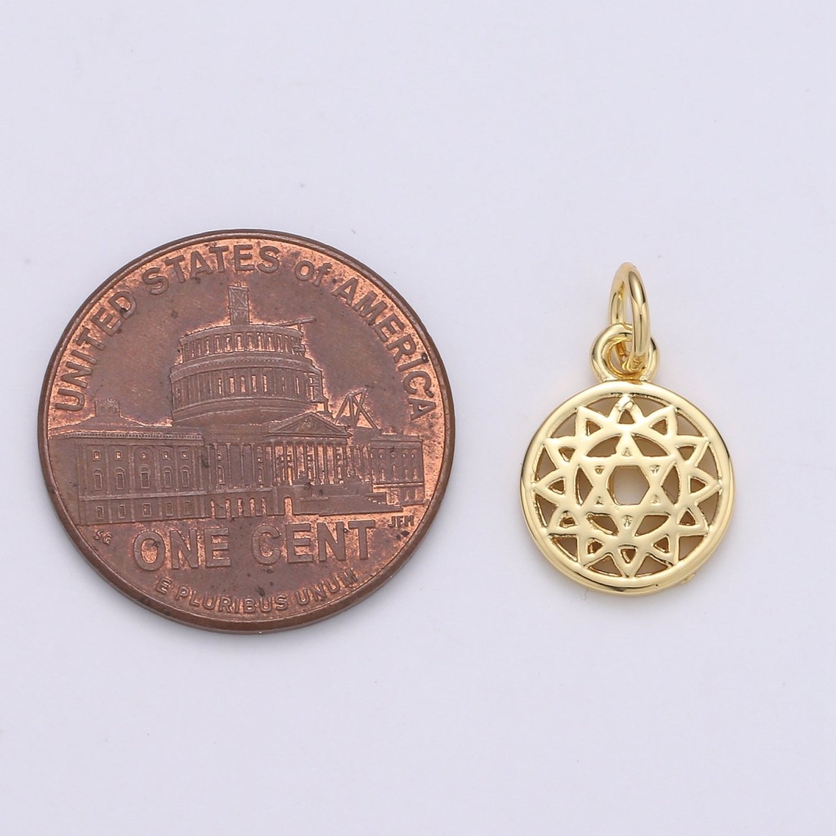 24K Gold Filled Geometry Charm D-917