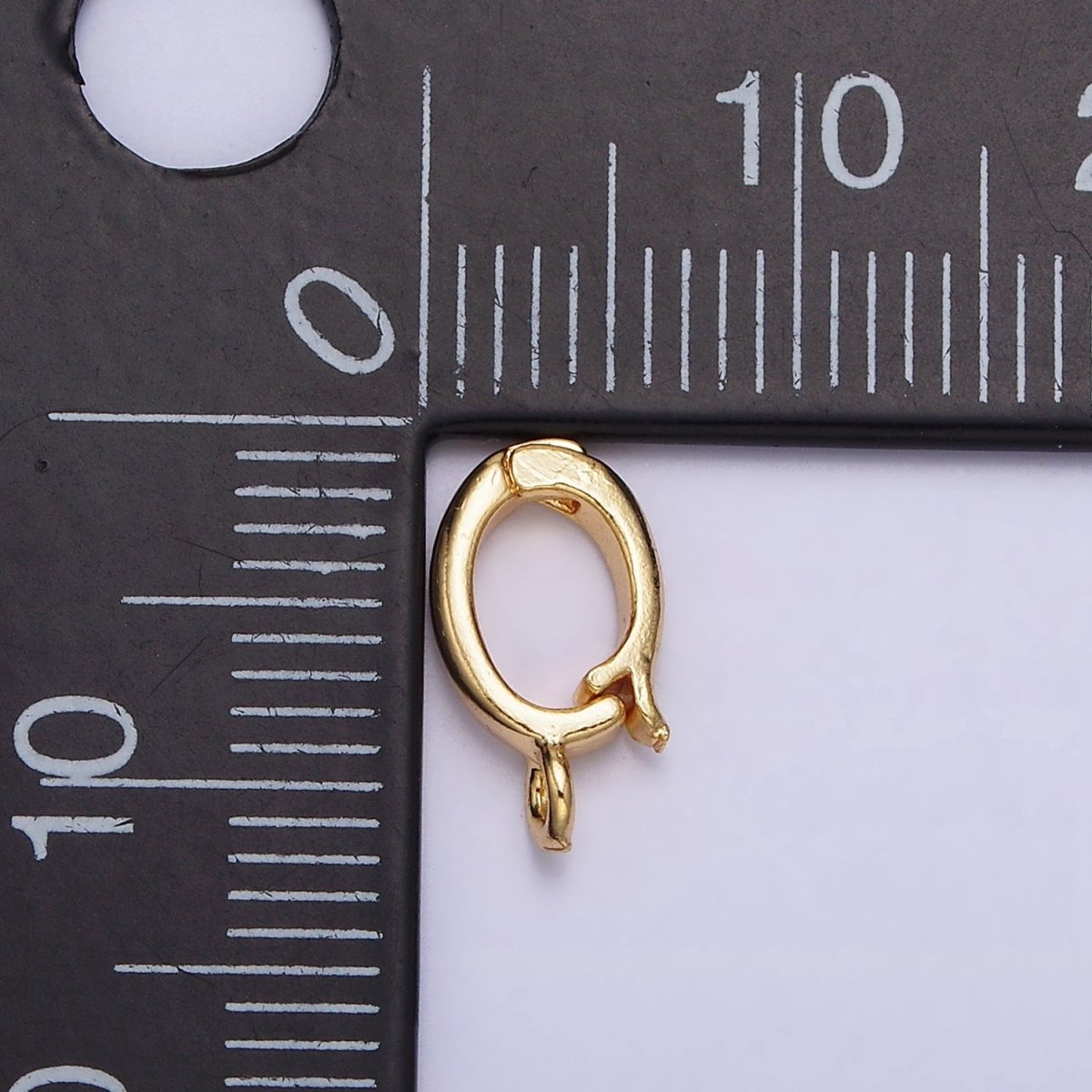 24K Gold Filled Heart Oval Open Loop Interchangeable Charm Holder Jewelry Making Supply | Z-443