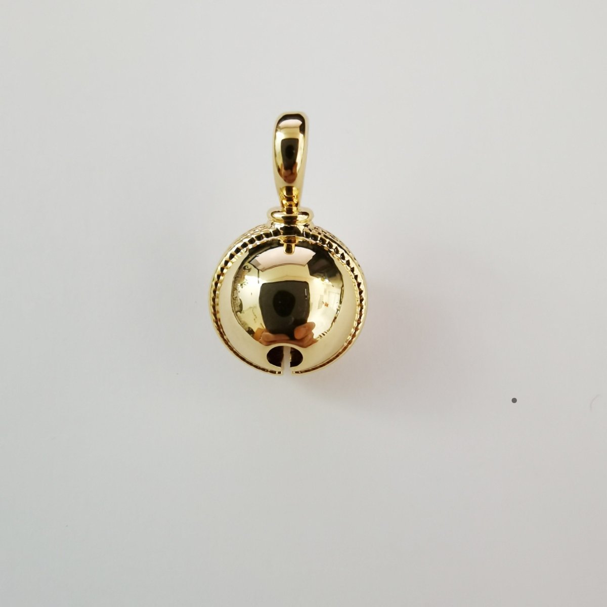 24k Gold Filled Jingle Bell Charms Round Bell Charms Antique Gold Bell Pendant for anklet Necklace Bracelet making " Can Jingle" D-157 D-158