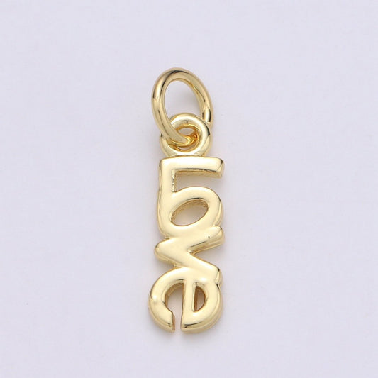 24K Gold Filled "LOVE" Charm D-920