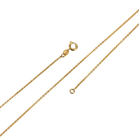 24K Gold Filled Necklace - 16 Inches Rolo Necklace -2mm Rolo Necklace w/ Spring Ring | CN-316  Clearance Pricing