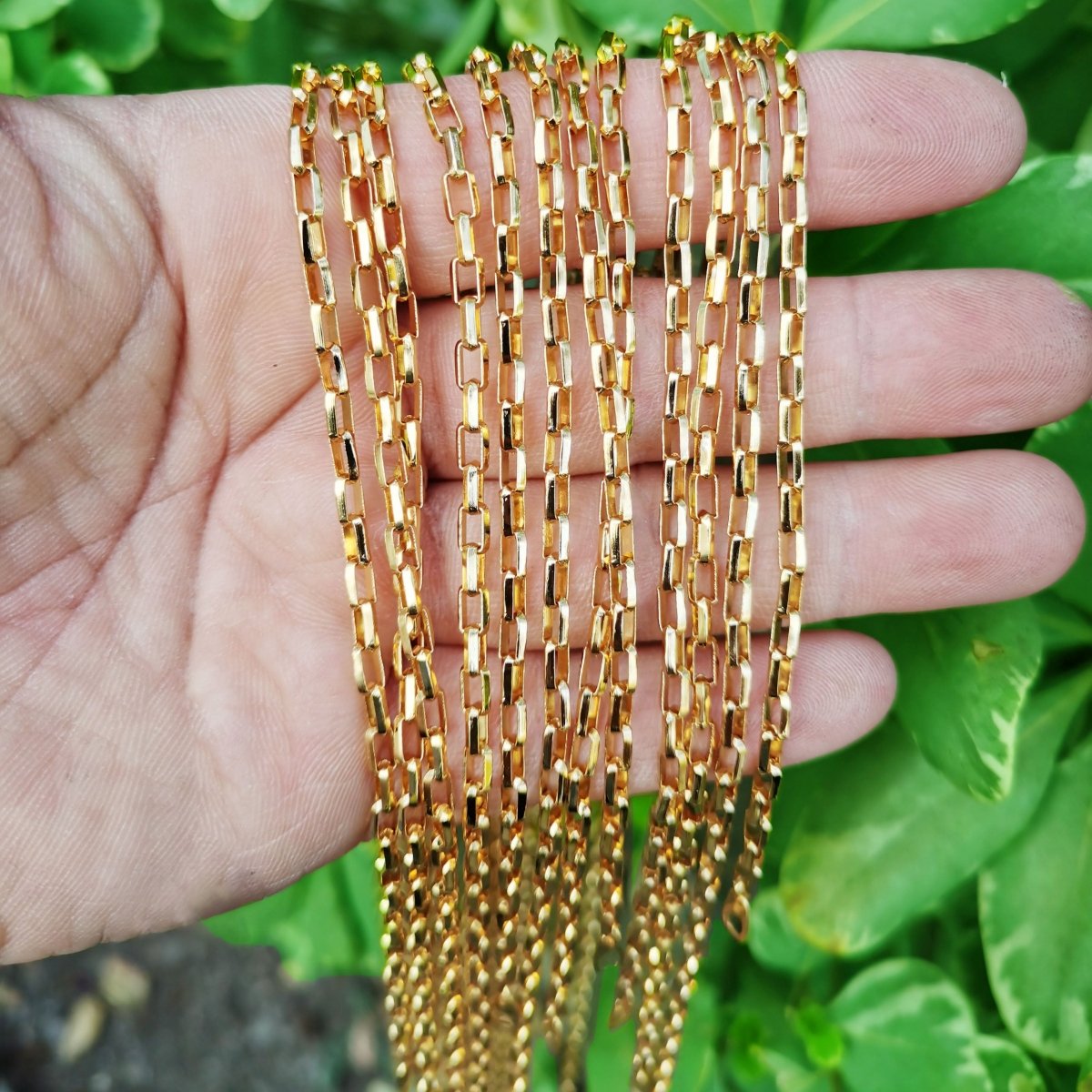 24K Gold Filled Necklace, Cable Necklace, 3.4mm 17.6 Inches w/ Lobster Clasps | CN-887  Clearance Pricing