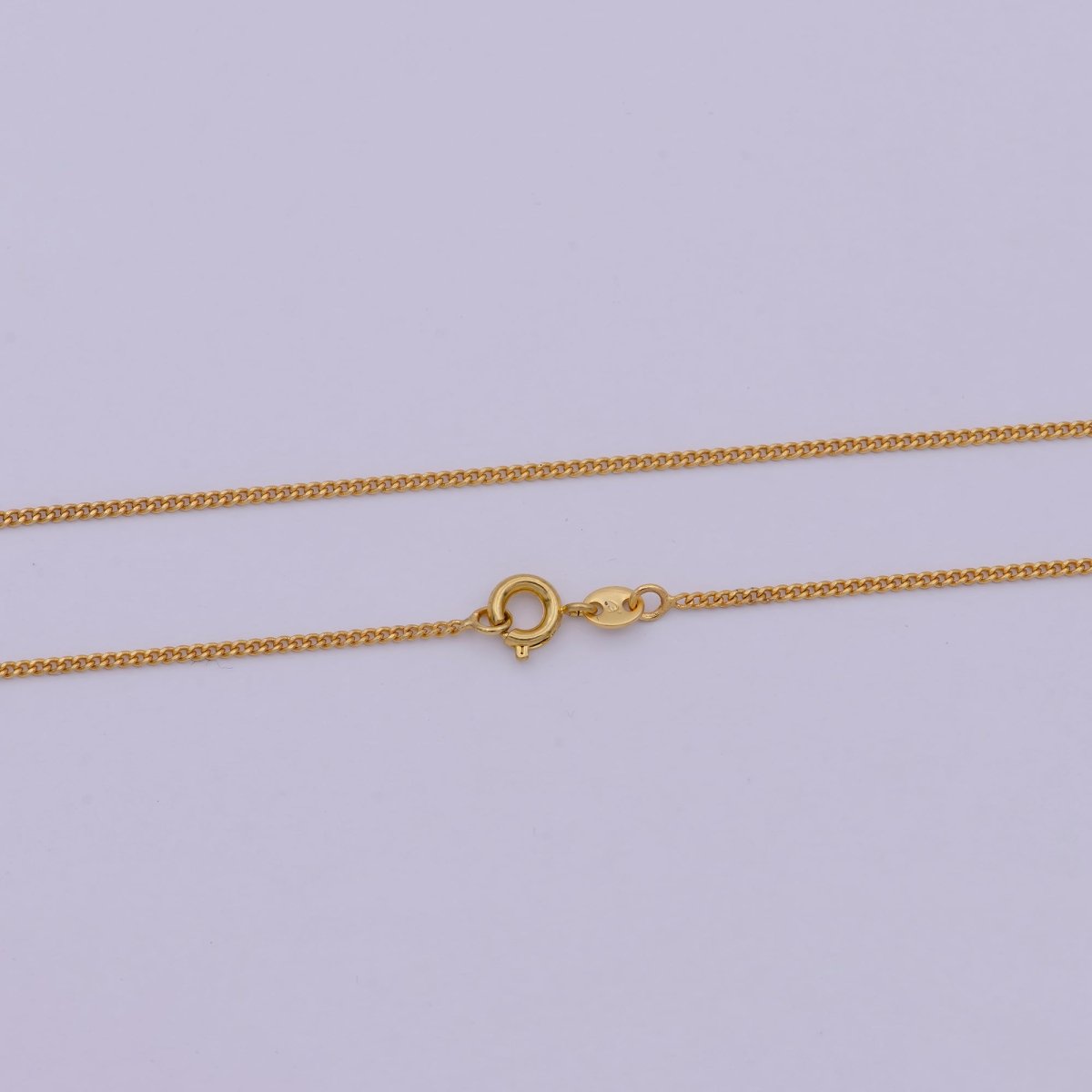 24k Gold Filled Necklace Chain Choker Cuban Curb Thin 1.2mm Gold Chain For Women Girl | WA-532 Clearance Pricing