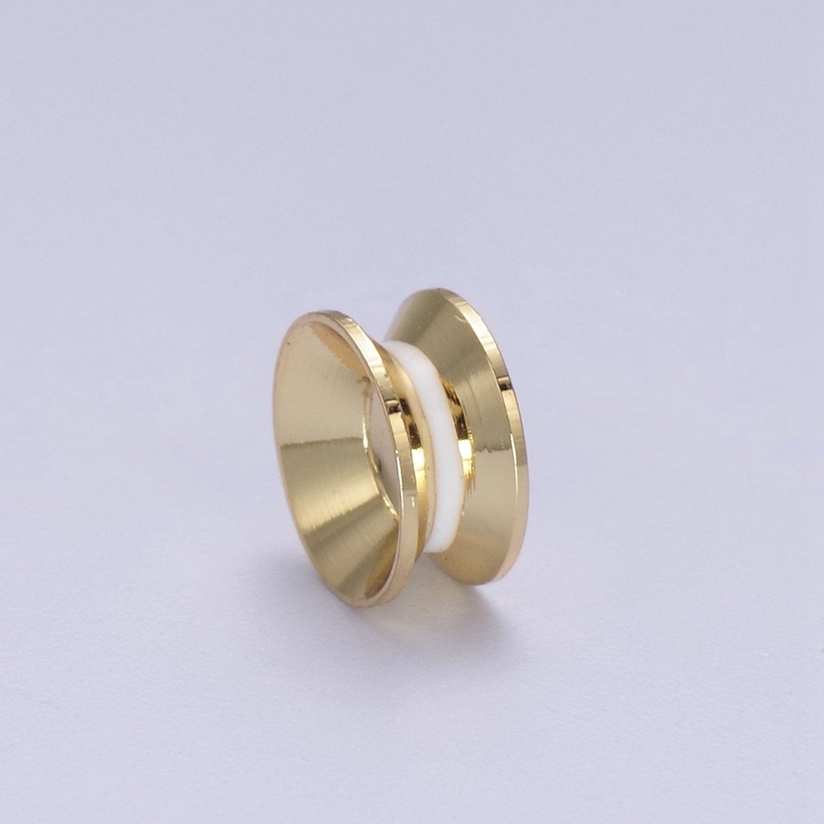 24K Gold Filled Rondelle Bead Spacer for Bracelet Necklace Supply B-122
