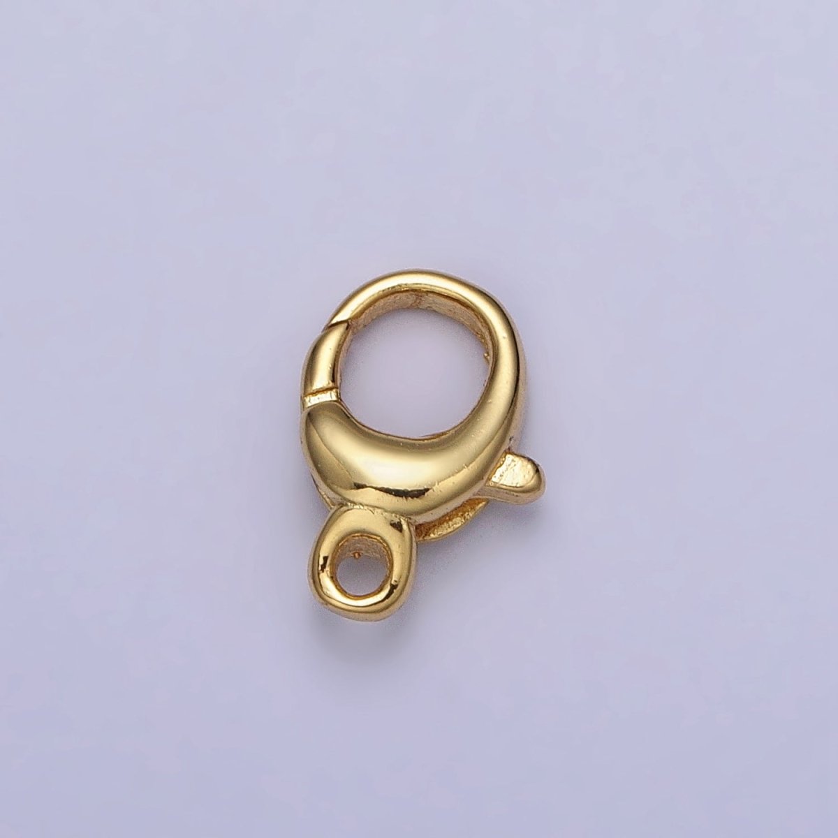 24K Gold Filled Rounded Oval Jewelry Lobster Clasps Closure Supply in Gold & Silver | Z-145 Z-146