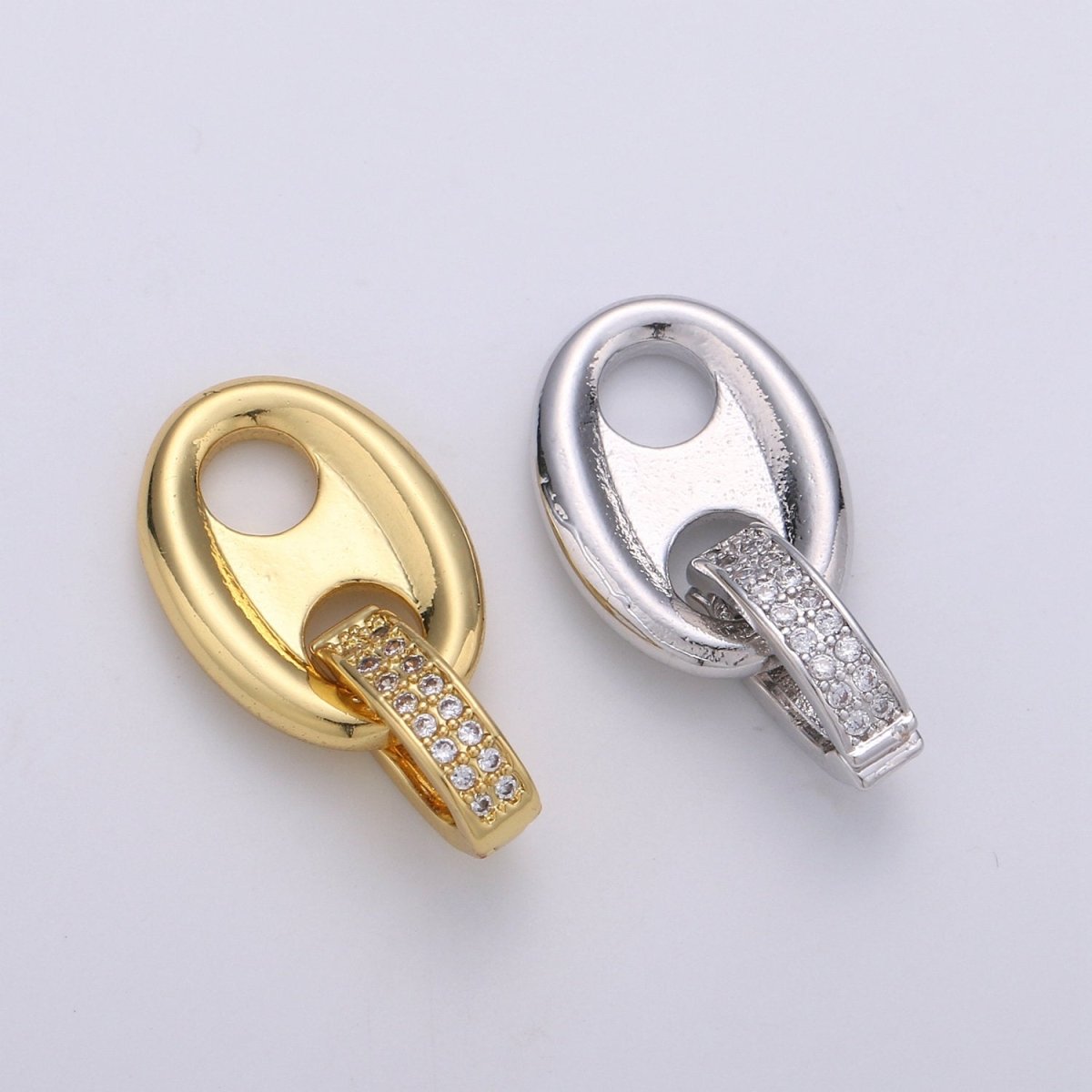 24k Gold Filled Soda Tab Charm for Necklace Pendant Beer Tab Can Tab Jewelry Making Supply J-002 J-003