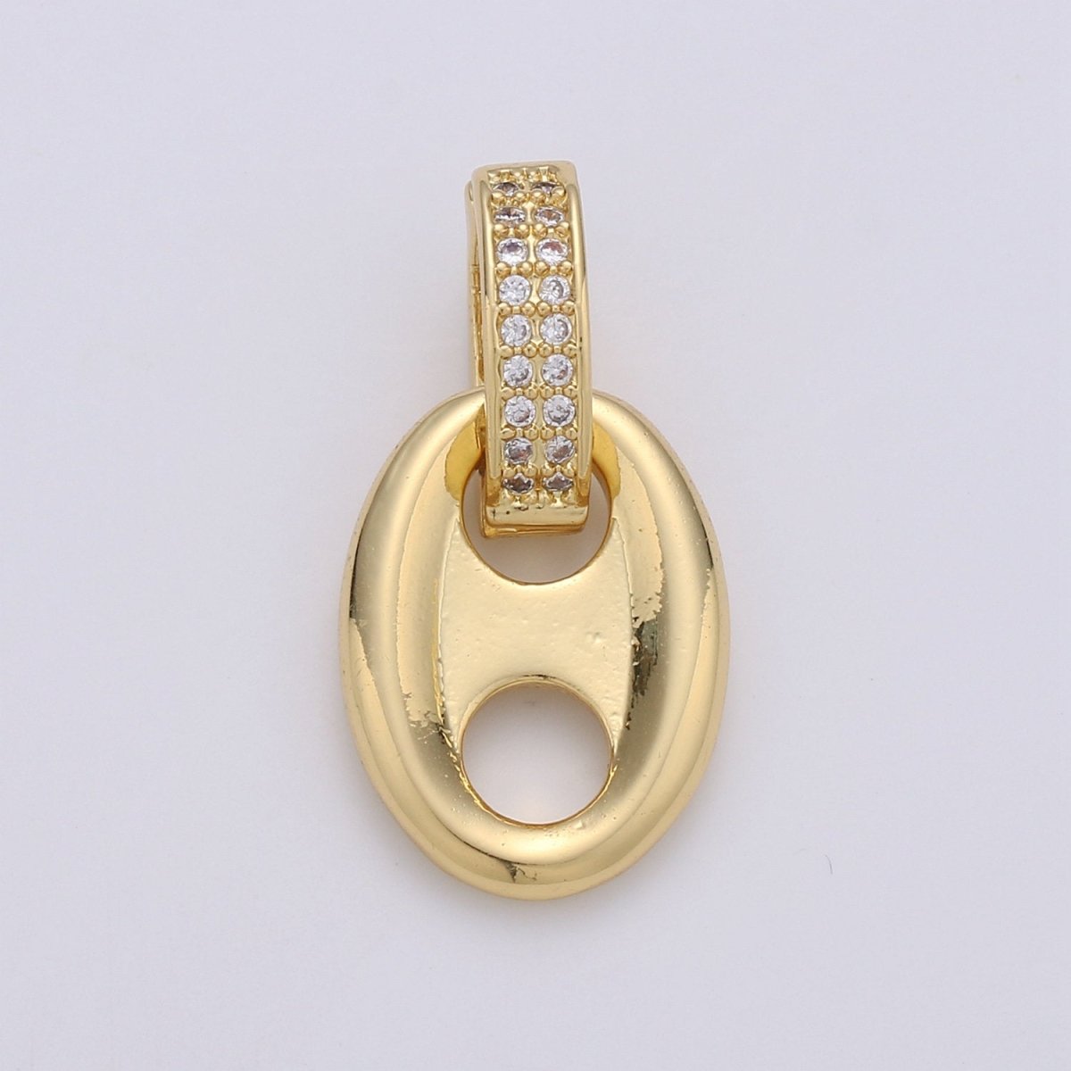 24k Gold Filled Soda Tab Charm for Necklace Pendant Beer Tab Can Tab Jewelry Making Supply J-002 J-003