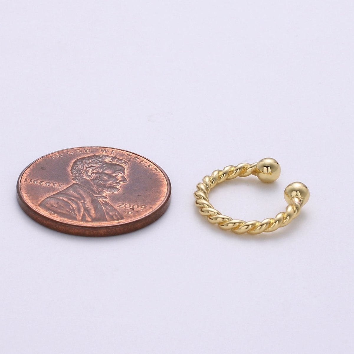 OS 24K Gold Filled Twist Earcuffs AI-084