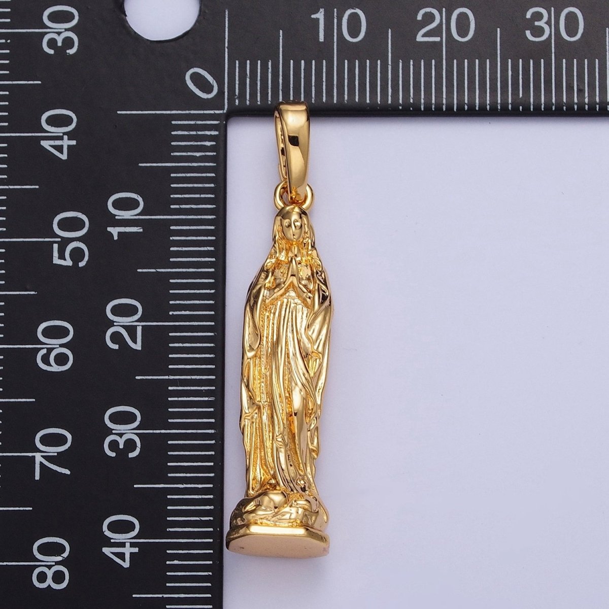 24K Gold Filled Virgin Mary Pendant Lady Guadalupe For Jewelry Necklace Making X-441