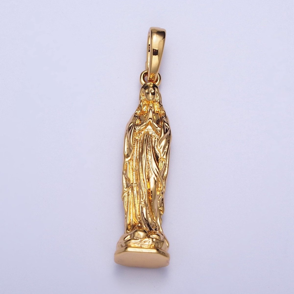 24K Gold Filled Virgin Mary Pendant Lady Guadalupe For Jewelry Necklace Making X-441