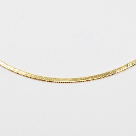 24K Gold Plated 19.7 inches 1.5mm Omega Necklace w/ Lobster Clasps | CN-997  Clearance Pricing