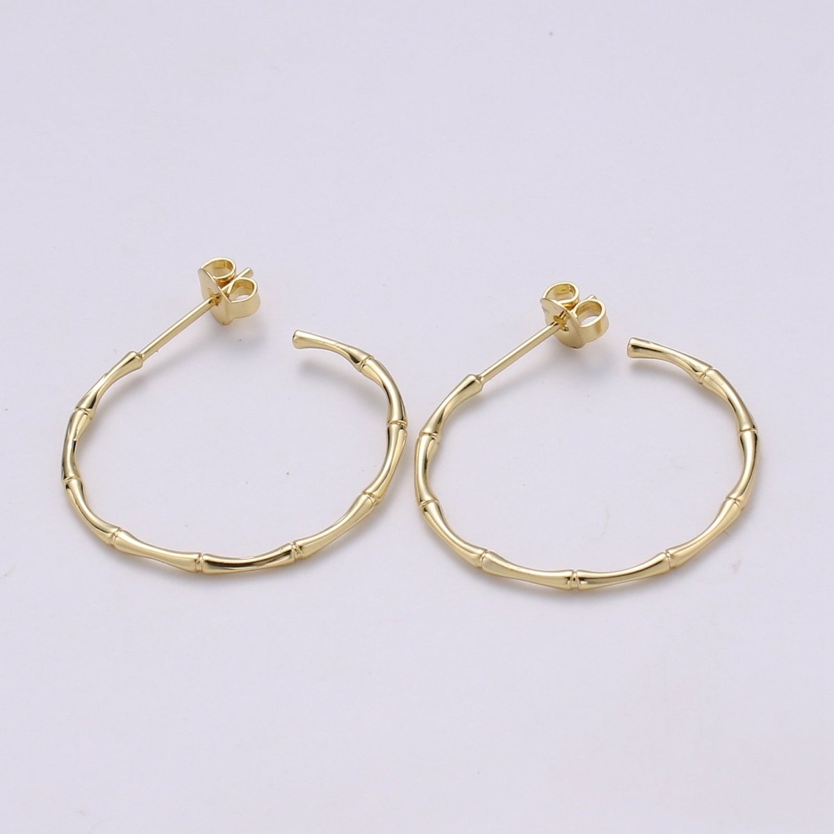 24k Impala Hoop Earrings, Dainty Hoop Earring, Minimalist Earrings, Animal Safari Inspired Everyday Wear Earrings 30mm Earring Q-286
