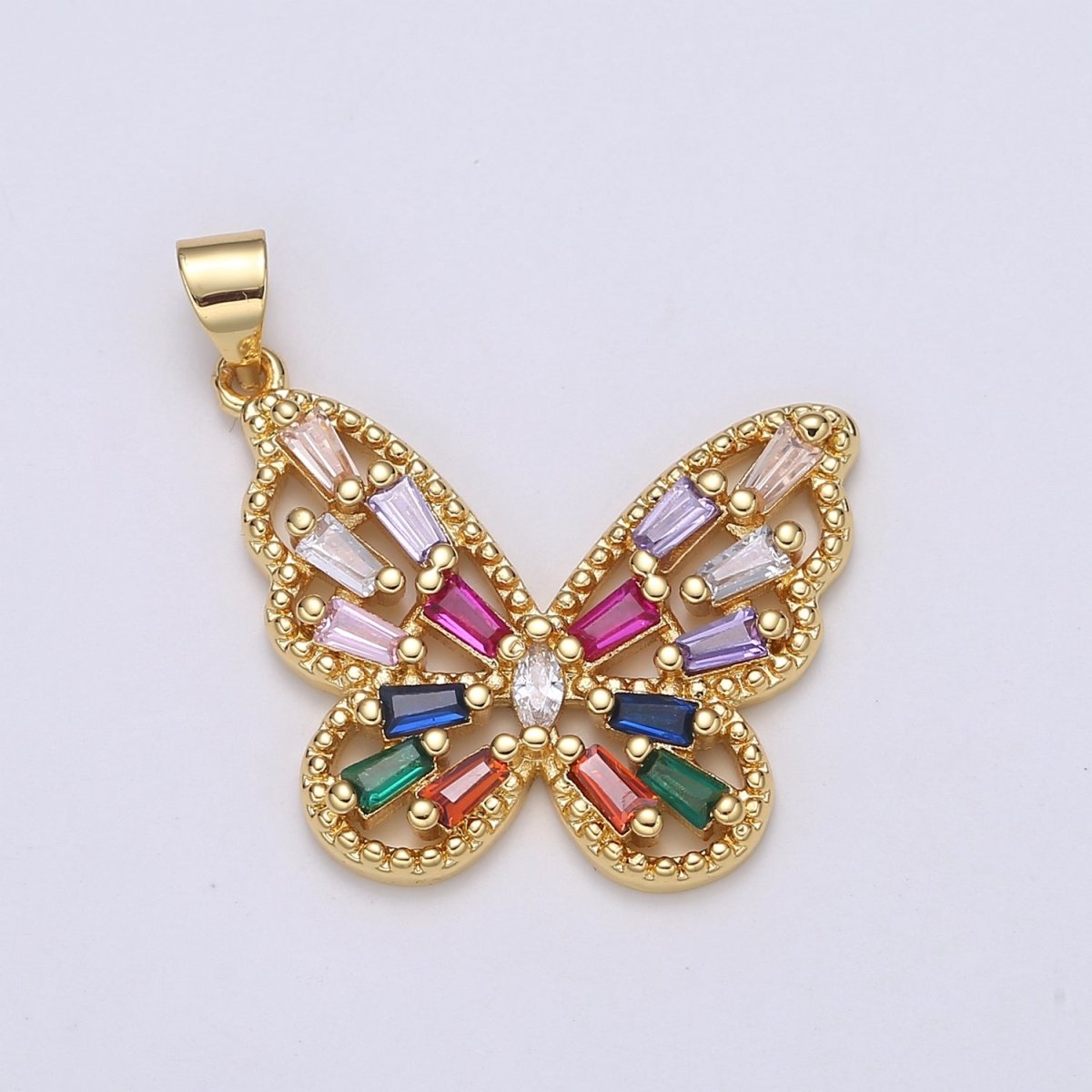 24K Rainbow Gold Filled Butterfly - J-282