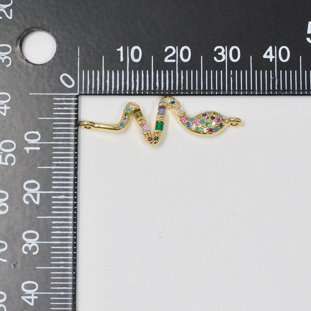 24K Rainbow Gold Filled Snakes Connectors F-558