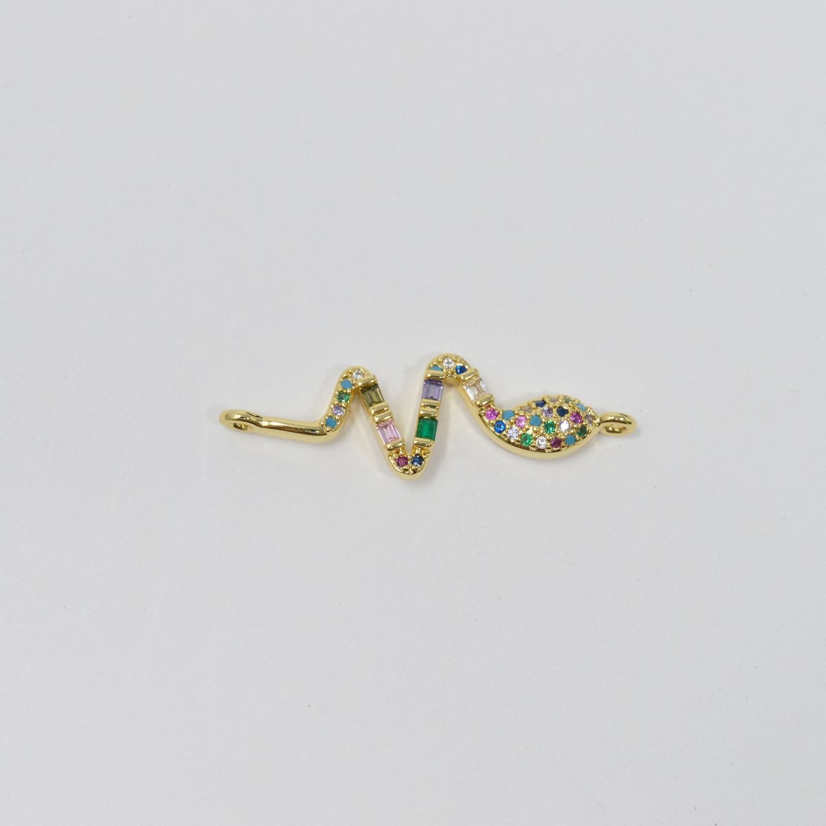 24K Rainbow Gold Filled Snakes Connectors F-558