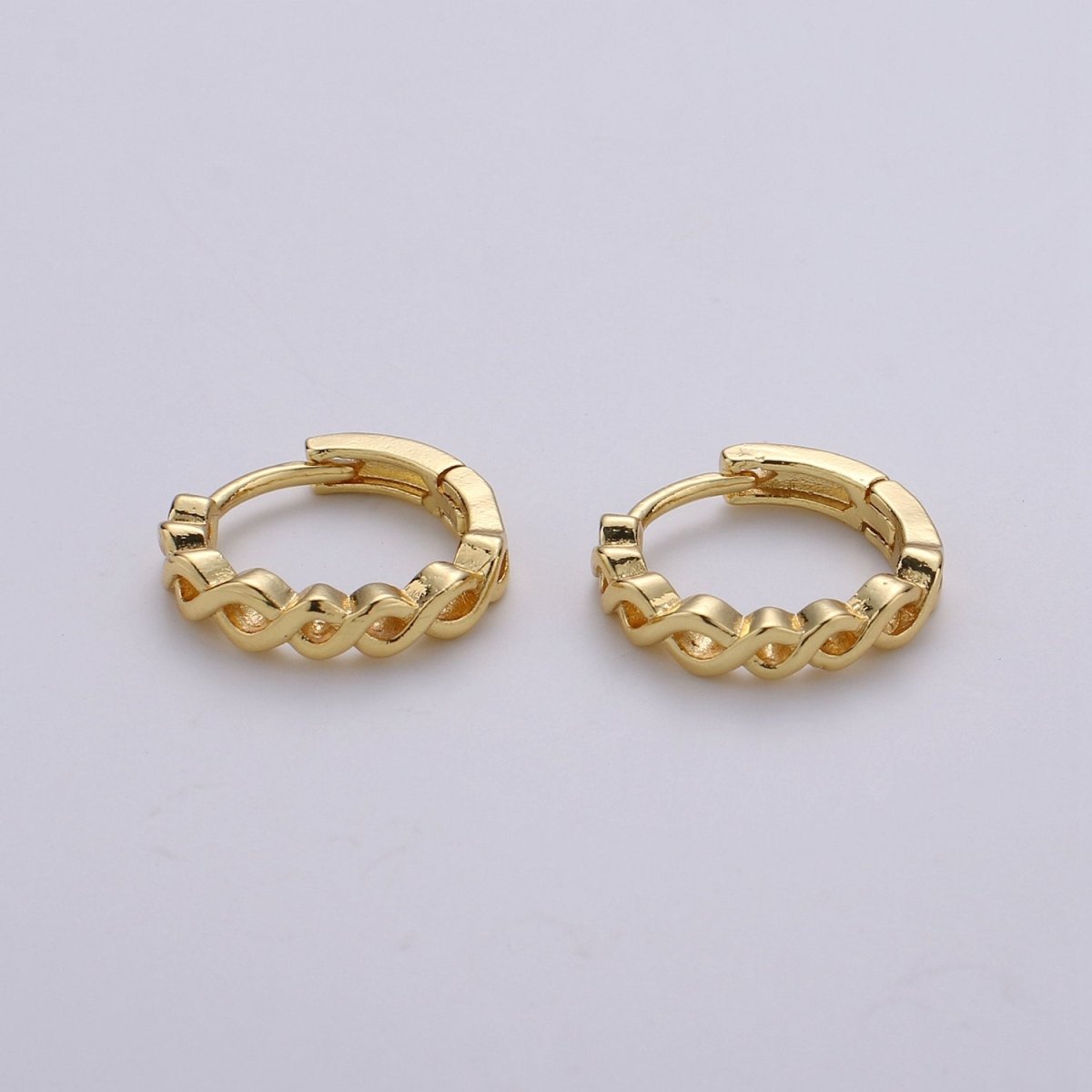 24k Vermeil Gold Earrings, Huggie Earring, Tiny Earrings, Twisted Vine Earrings, Everyday Wear Earrings, Rosegold Earring, Silver Earring K-693 K-694 K-695