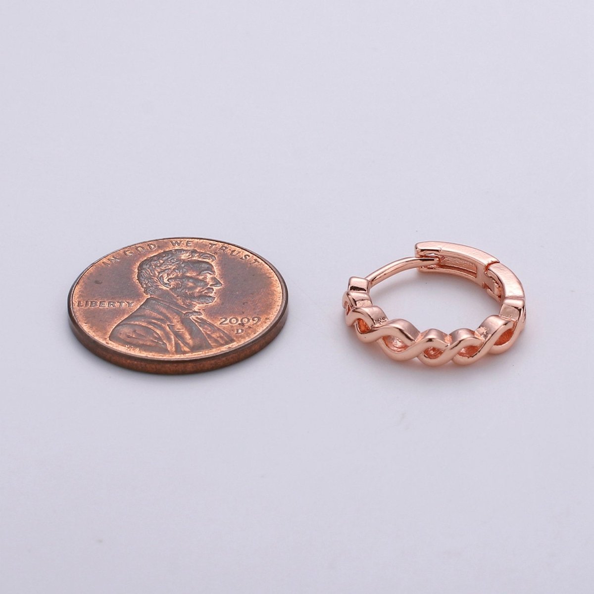 24k Vermeil Gold Earrings, Huggie Earring, Tiny Earrings, Twisted Vine Earrings, Everyday Wear Earrings, Rosegold Earring, Silver Earring K-693 K-694 K-695