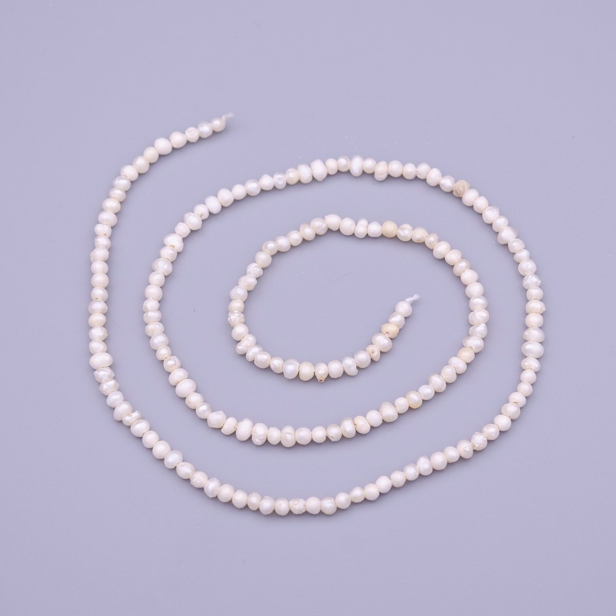 2.5mm Mini AAA Natural Seed Freshwater Pearl 176pcs Full Strand | WA-1323 Clearance Pricing