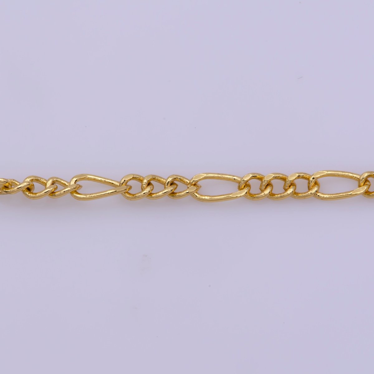 2mm Dainty Gold Figaro 18 Inch Layering Chain Necklace | WA-387 Clearance Pricing