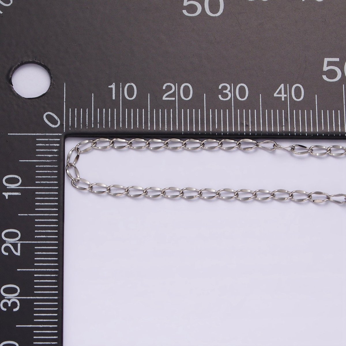 2mm Dapped Cable Chain Stainless Steel chain 18inch Necklace Ready to Wear | WA-2380