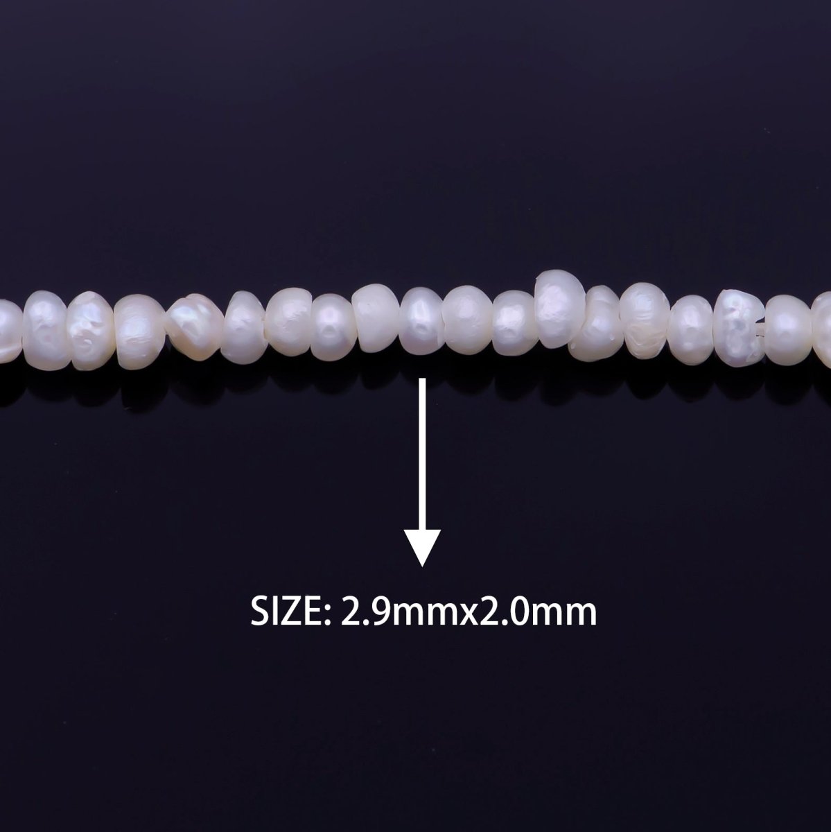 2mm Freshwater Pearl Seed AAA Beads 145 Pieces per Full Strand | WA-1333 Clearance Pricing