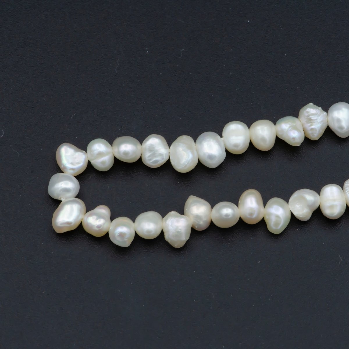 3.2-5.3mm Baroque Pearl Freshwater Pearl white nugget pearl beads full strand Wholesale Bulk | WA-566 Clearance Pricing