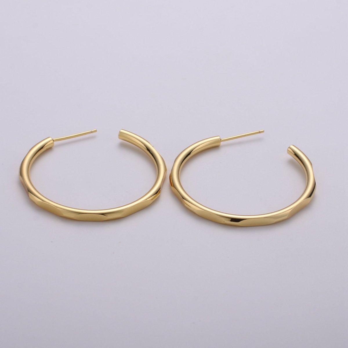 35mm Gold Hoop Earring Minimalist earring for Every day use Earring Simple Hoop Earring Q-175